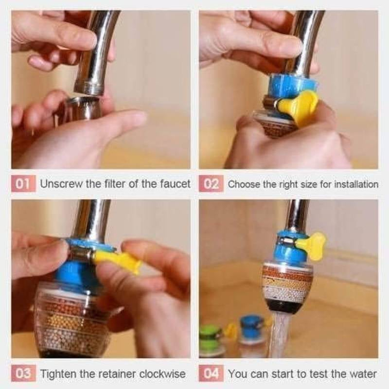 5 Layer water filter faucet