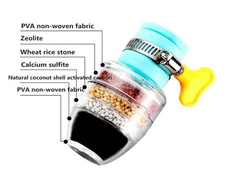 5 Layer water filter faucet